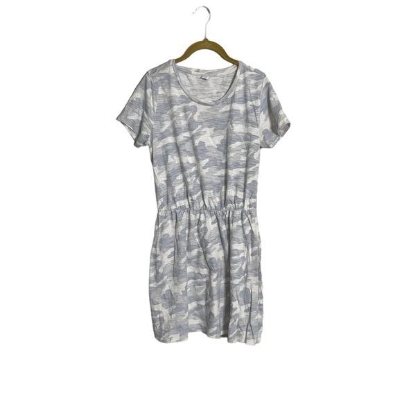 Old Navy Gray Camo Casual Dress Medium - Picture 1 of 6